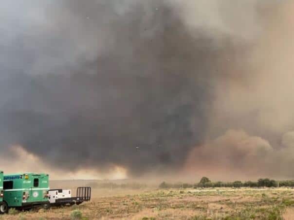 In America recorded a rare natural phenomenon: created "fire tornado"