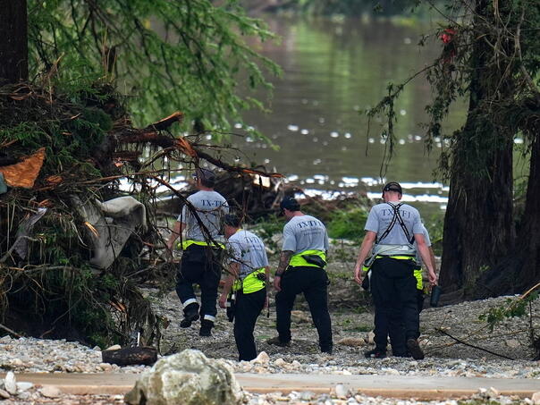 In torrent floods in the US Federal State Texas at least 109 killed