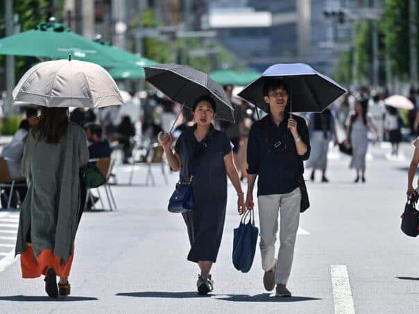 In Japan recorded record high temperature