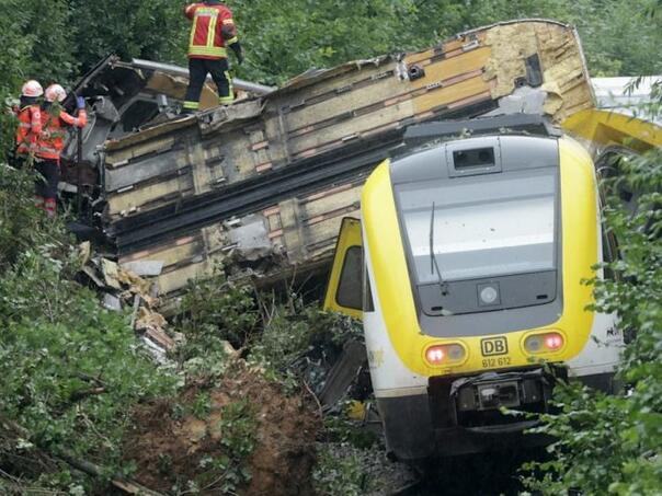 The train jumped out of rail in Germany, at least three dead