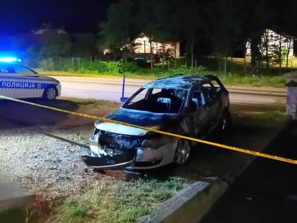 Burned car Amir Hurtić, Bosniak dealership in NSRS