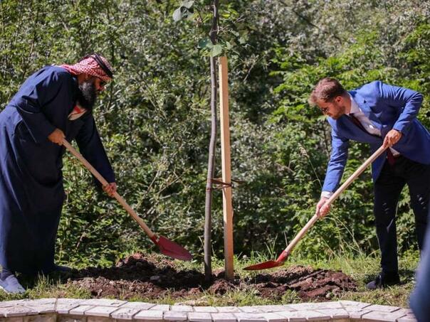 Ambassador Qatar in BiH planted Lip in the Aleja Ambassador in Sarajevo