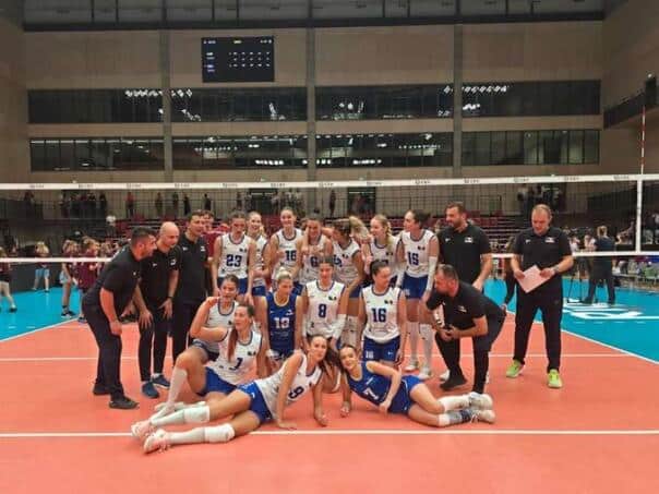 Bh. Volleyballers celebrated victory against Latvia