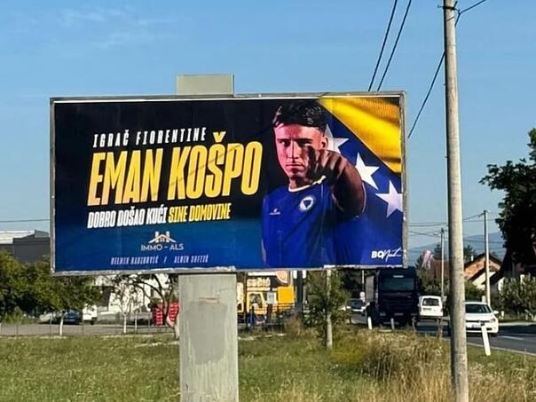 Emana Košpu in Travnik welcomed a beautiful message: Billboard Support set