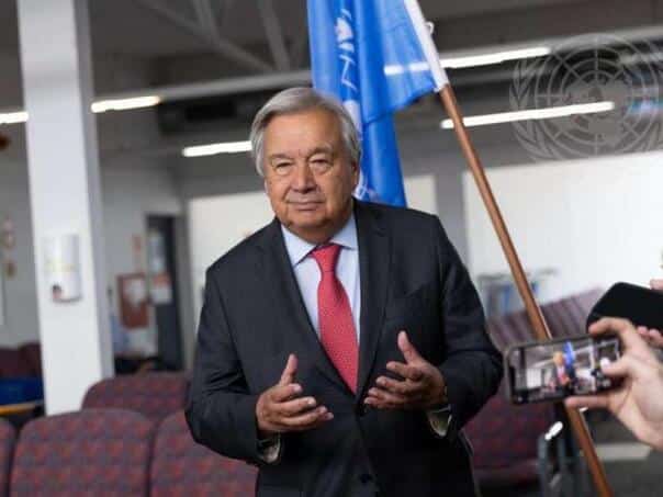 Guterres condemned Russian attacks in Ukraine