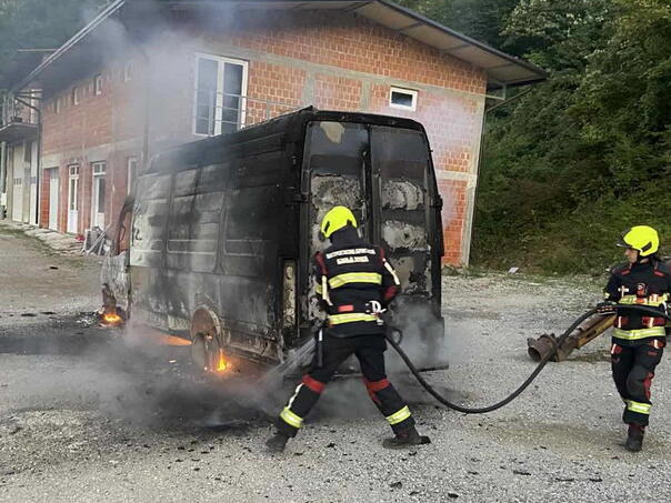 Firefighters intervention in quarry in Banja Luka: Gorio van