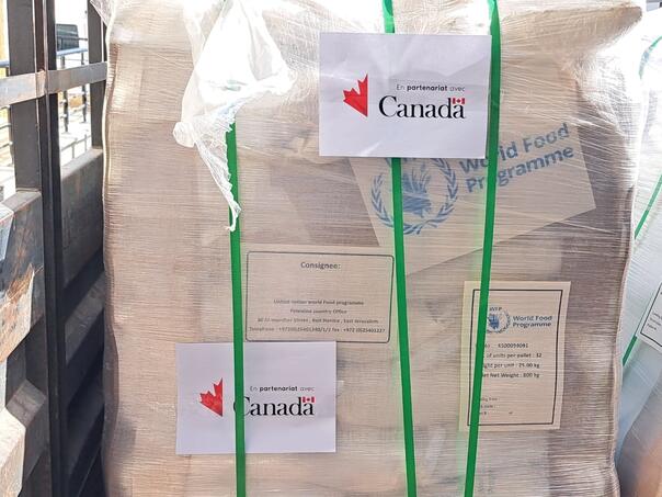 Canada delivers Humanitarian aid Gazi
