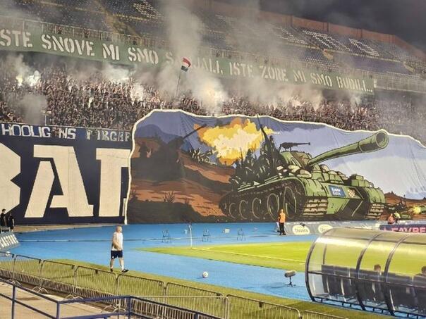 The media in Serbia is furious due to choreography of Dinamo fans on the occasion of the storm