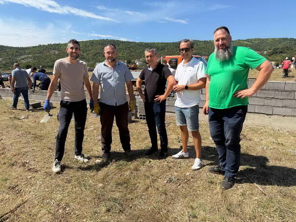 Progress works on Harem near Stolac, with fellow citizens and Kaplan