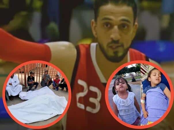 Palestinian basketball player killed while looking for help for a sick daughter in Gaza