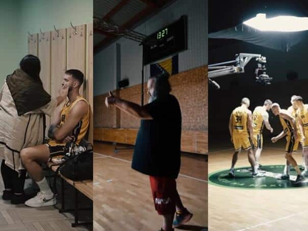 See how the basketball players would have fun on the video recording