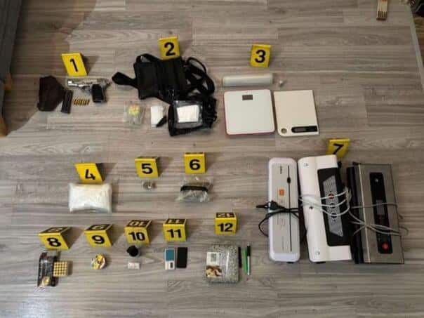Police found more than five kg drug and weapon police
