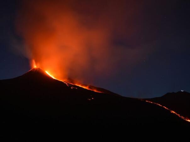Reupted the most famous European volcano