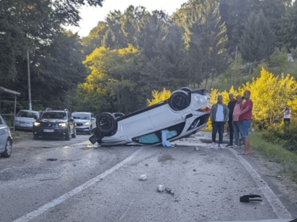 Traffic accident near Banja Luka: The car finished on the roof