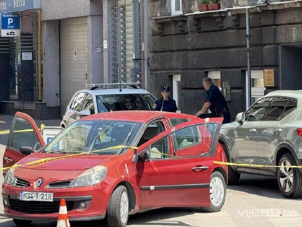 Mysterious situation in Marijin Dvor: What is the car hiding surrounded by yellow strip?