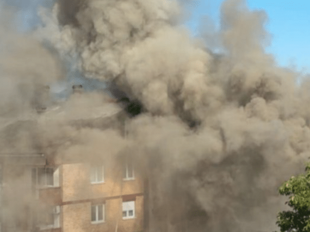 Firefighters from the surrounding places went out a fire in Vlasenica