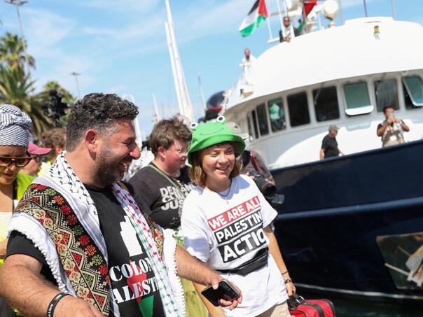 Fleotilla help with Gret Thunberg on the way to Gaza