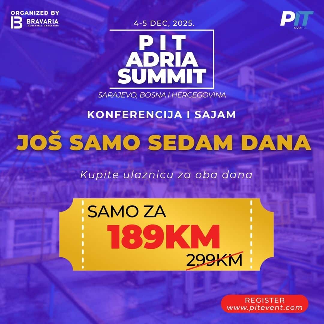 PIT ADRIA SUMMIT 2025 in Sarajevo: Event of the year that redefines the Balkan industry