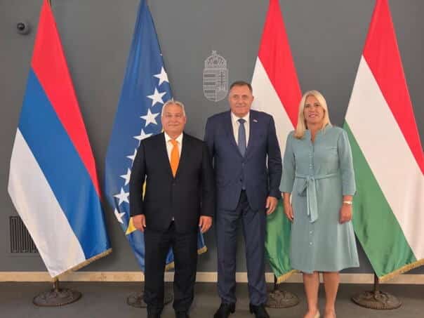 Cvijanović and Dodik with Orban: We share many common views