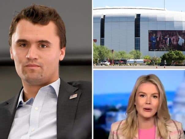 Cashing Charlie Kirk today, Trump arrives