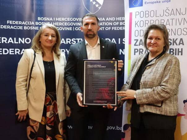Delic signed the Charter on respect for human rights in business