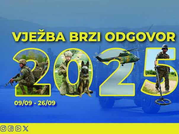 EUFOR’s annual exercise "Quick reply" from 9. to 26. September in BiH