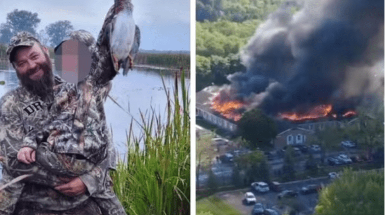 USA: War veteran ran into church by car, shot by people and then ignited everything