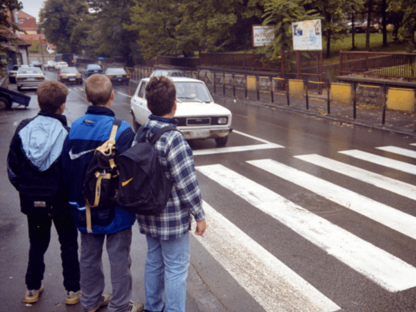 Maximum caution due to increased number of children on the streets, especially near schools