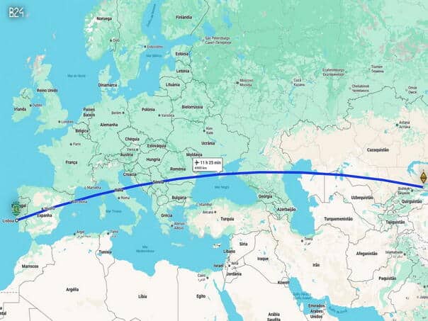 The longest guest appearance in the history of the Champions League: Flew 7,200 kilometers