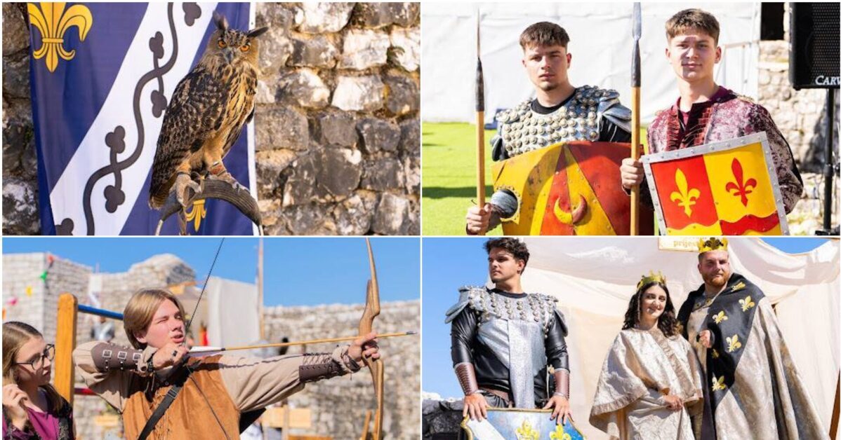 The Middle Ages Festival in the Old Town in Tešnj