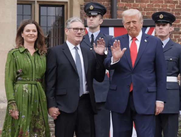 The British Prime Minister and Donald Trumpe began