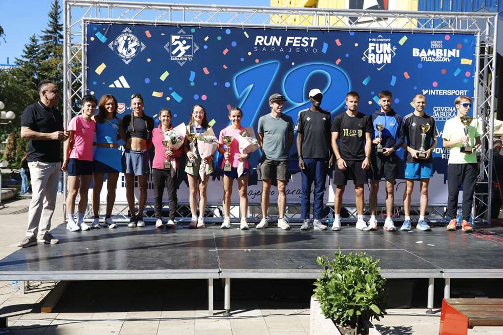 On Sarajevo Run Fest Runners from 48 countries, the winner of the Half Marathon Adam Lomb