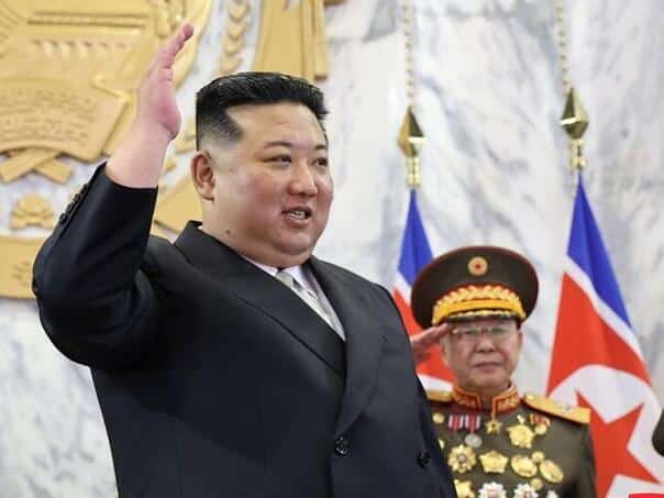 The North Korean leader travels to Beijing to watch military parade with Putin and Xi