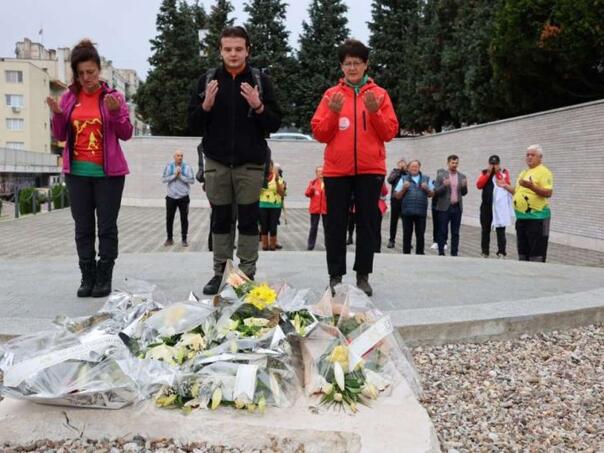 In Goražde, the camp-in-a-triggers’ on the sign of the city’s heroic defense
