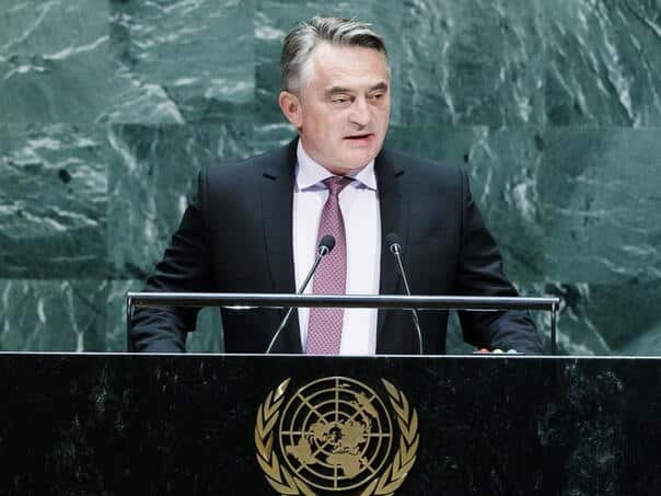 Live: Komsic addresses UN General Assembly