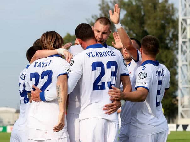 Vlahovic struck for Serbia’s victory in Riga and jump to another place