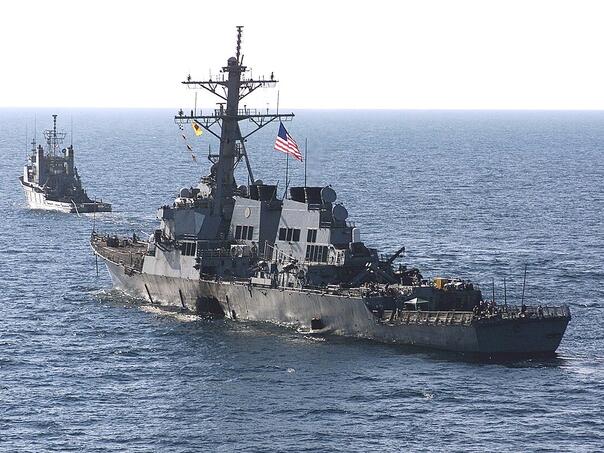 The American warship provoked reactions from Venezuela