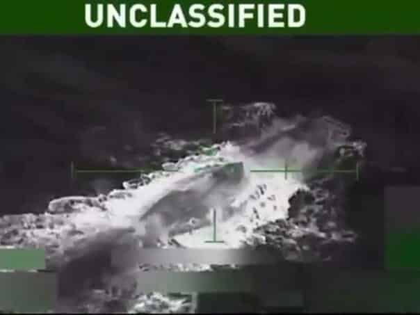 The Americans released a video of the attack in the Caribbean