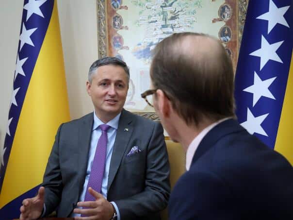 Bećirović thanked Austria on the introduction of sanctions to Dodik