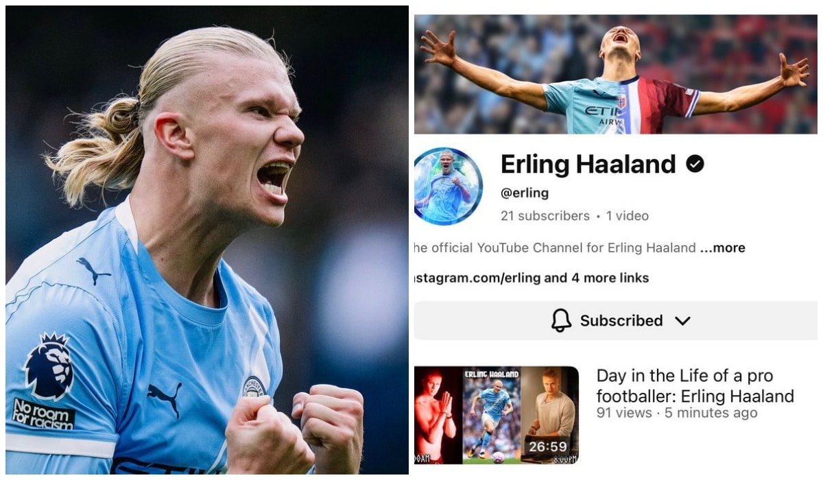 Haaland launched a YouTube channel: “A day in the life of a professional footballer”