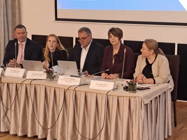 Hadžiabdić in Tirana at a conference on digitization of the electoral process