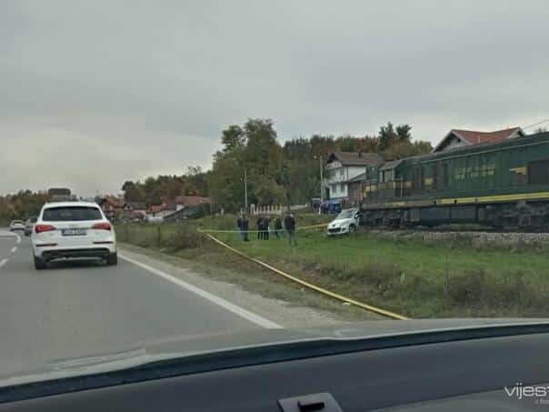 One person seriously injured in a collision between a train and a car