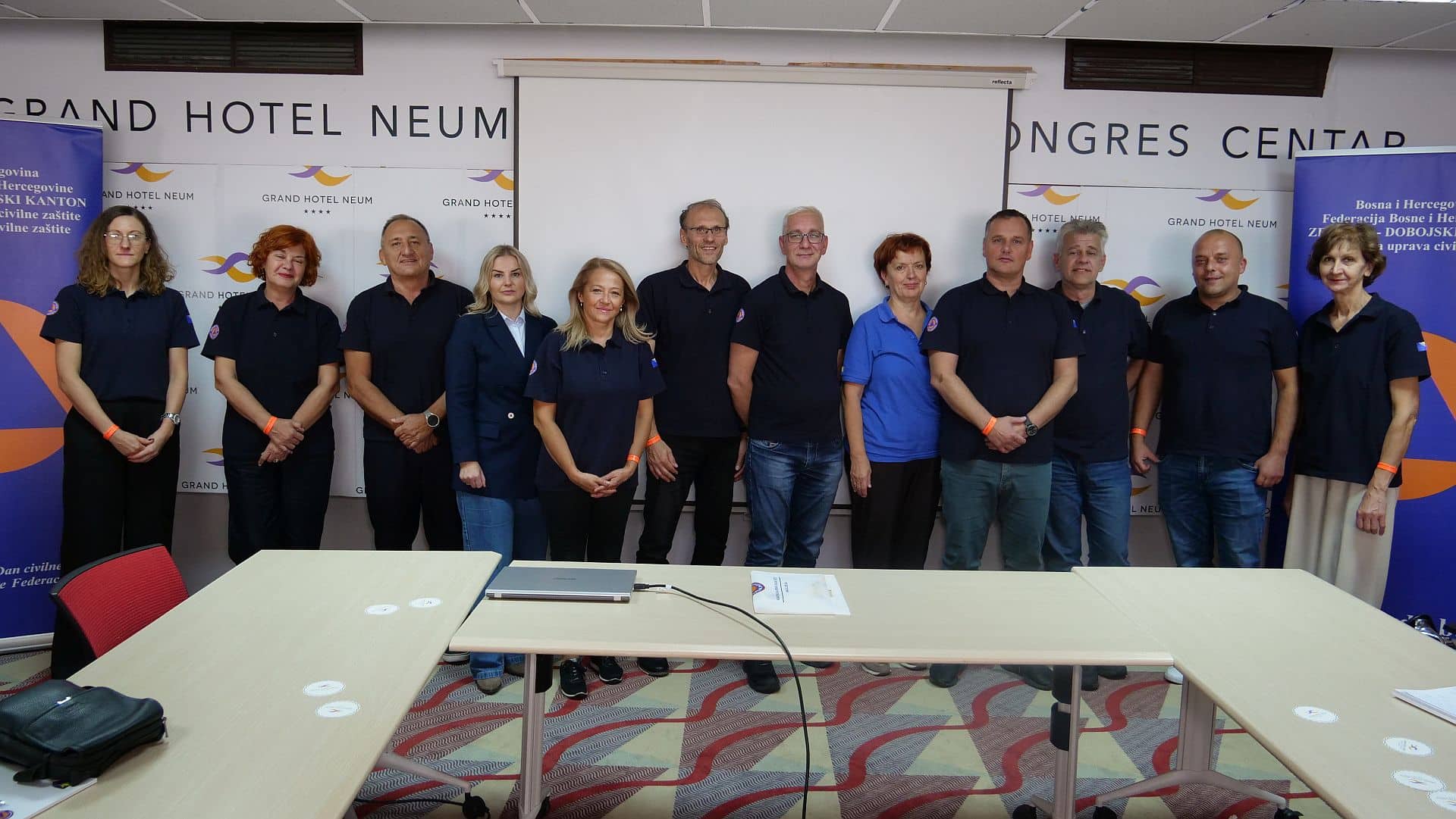 The regular training of Cantonal Staff of Civil Protection Staff was held in Neum