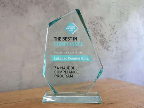 Lukavac cement winner of the regional award for "Best Compliance Program"