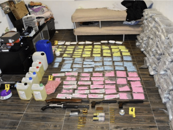 Male sentenced to five and a half years in prison due to 100 kilos of drugs and weapons