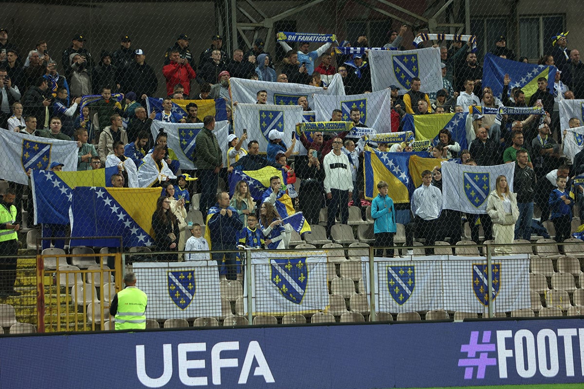 Where does BiH stand in terms of fan behavior?