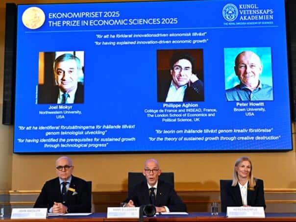 NOBEL FOR ECONOMY Jokyra, Aghion and Howitt for theses on the preparation of the Innovation field