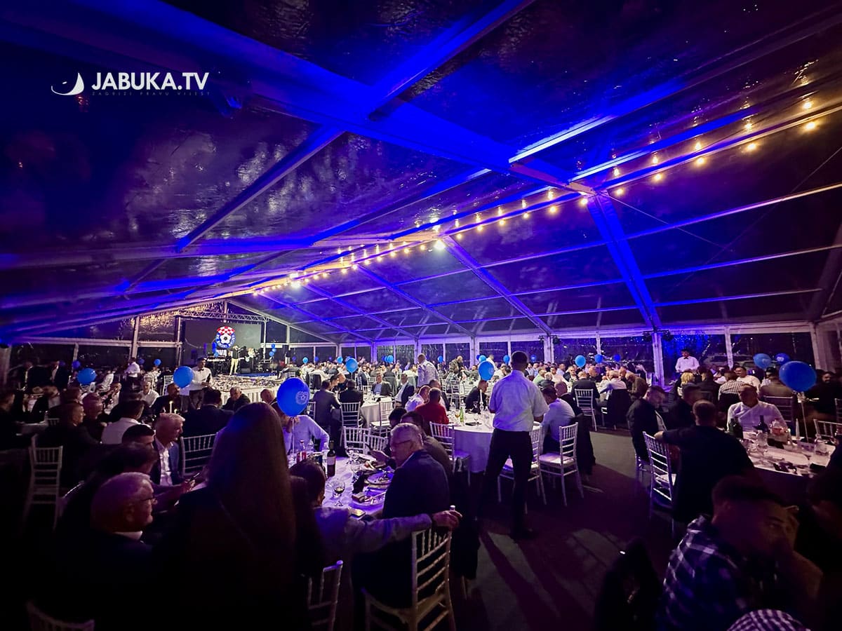 Many sympathizers and friends of NK Široki Brijeg gathered at the “Blue Night”