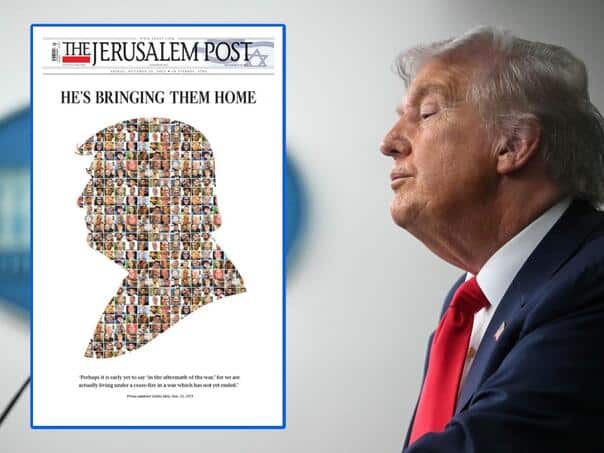 See today’s cover Jerusalem Post: He brings them home!