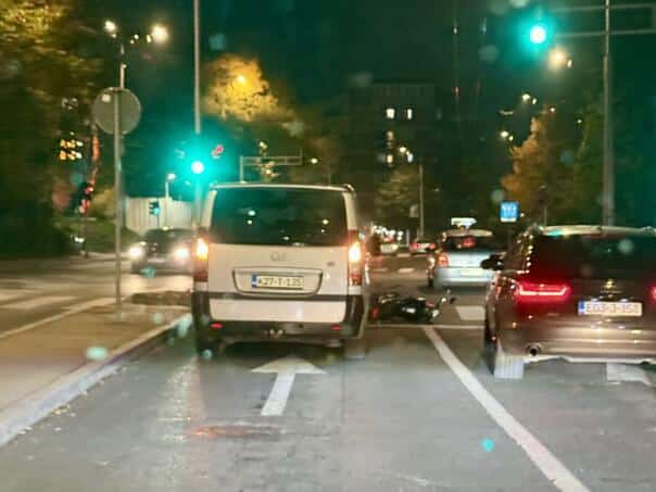 Sarajevo: A motorcycle and a van collided in the city center